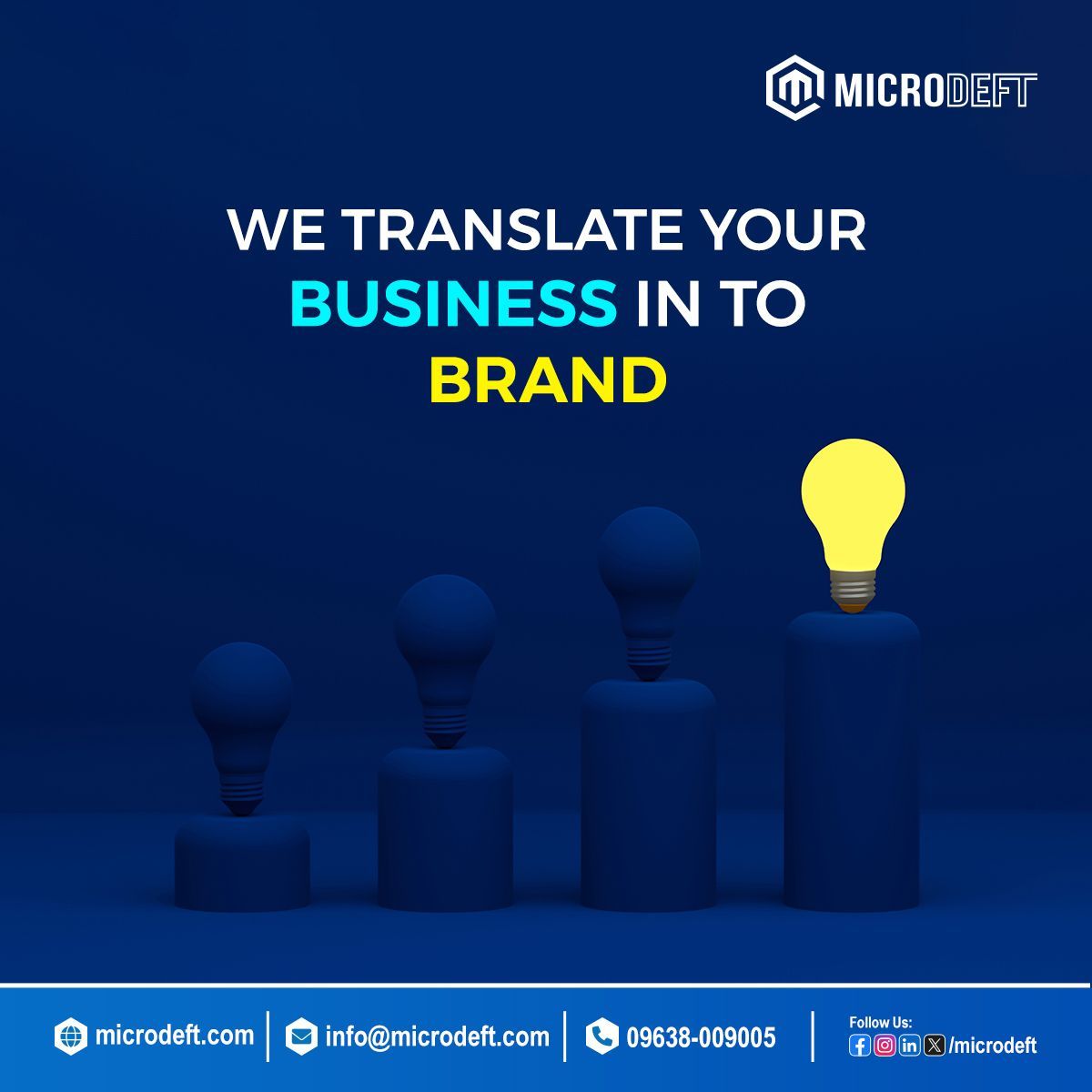 microdeft's tweet image. We translate your business in to brand.
#webdevelopment #digitalmarketing #microdeft