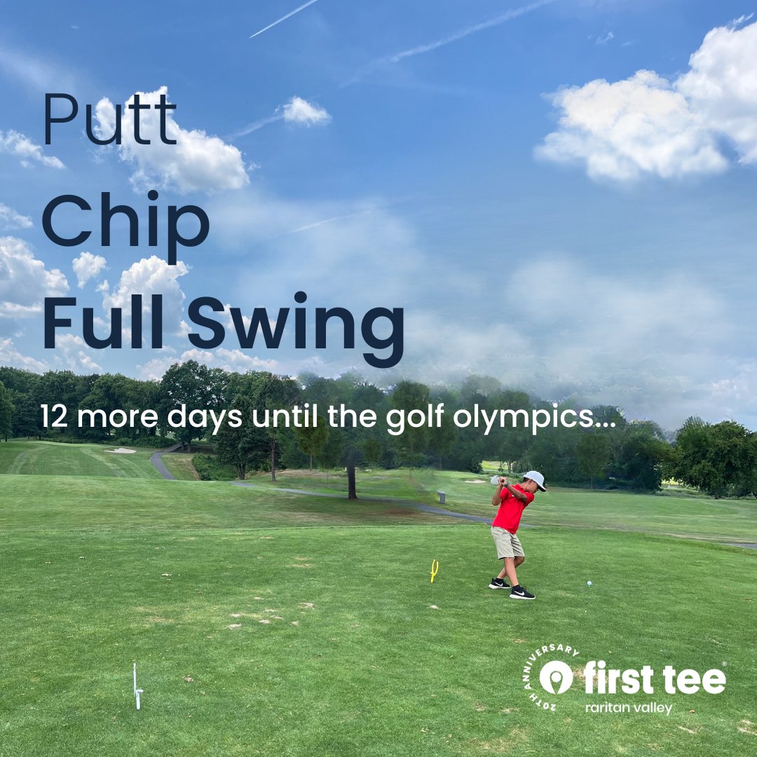 FirstTeeRV's tweet image. Are you ready to see who wins the gold, silver, bronze? First Tee - Raritan Valley is hosting a golf olympics for First Tee participants... just 12 more days. #putting #chipping #fullswing #golfolympics #olympics2024