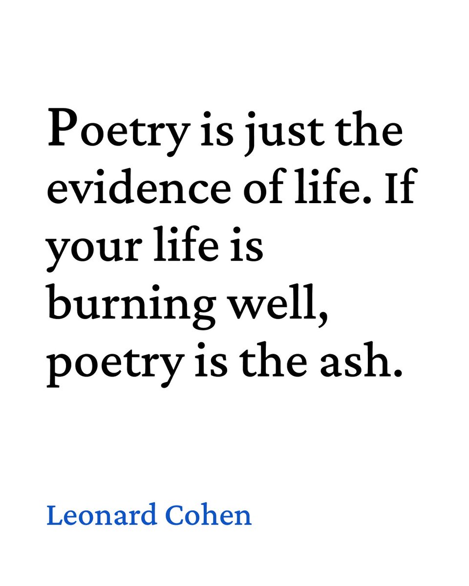 Poetry = ash