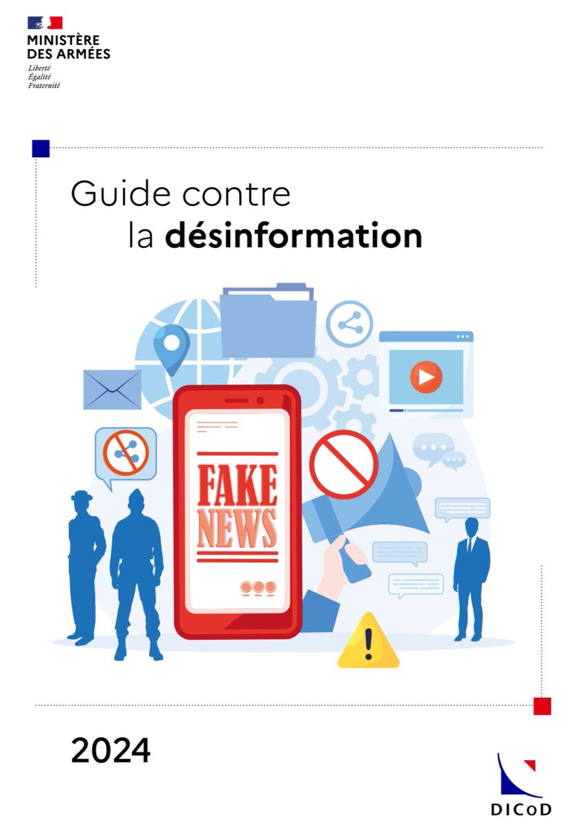 argevise's tweet photo. 🔴Guide contre la désinformation
➡️ Ce Guide contre la désinformation propose une synthèse des bonnes pratiques à adopter pour lutter contre les ingérences numériques étrangères.

https://t.co/CAiJW8dQTF

https://t.co/BmJdfojT4C https://t.co/vZ3LKL2yRt