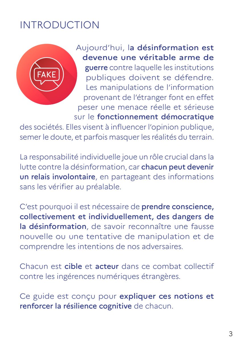 argevise's tweet photo. 🔴Guide contre la désinformation
➡️ Ce Guide contre la désinformation propose une synthèse des bonnes pratiques à adopter pour lutter contre les ingérences numériques étrangères.

https://t.co/CAiJW8dQTF

https://t.co/BmJdfojT4C https://t.co/vZ3LKL2yRt