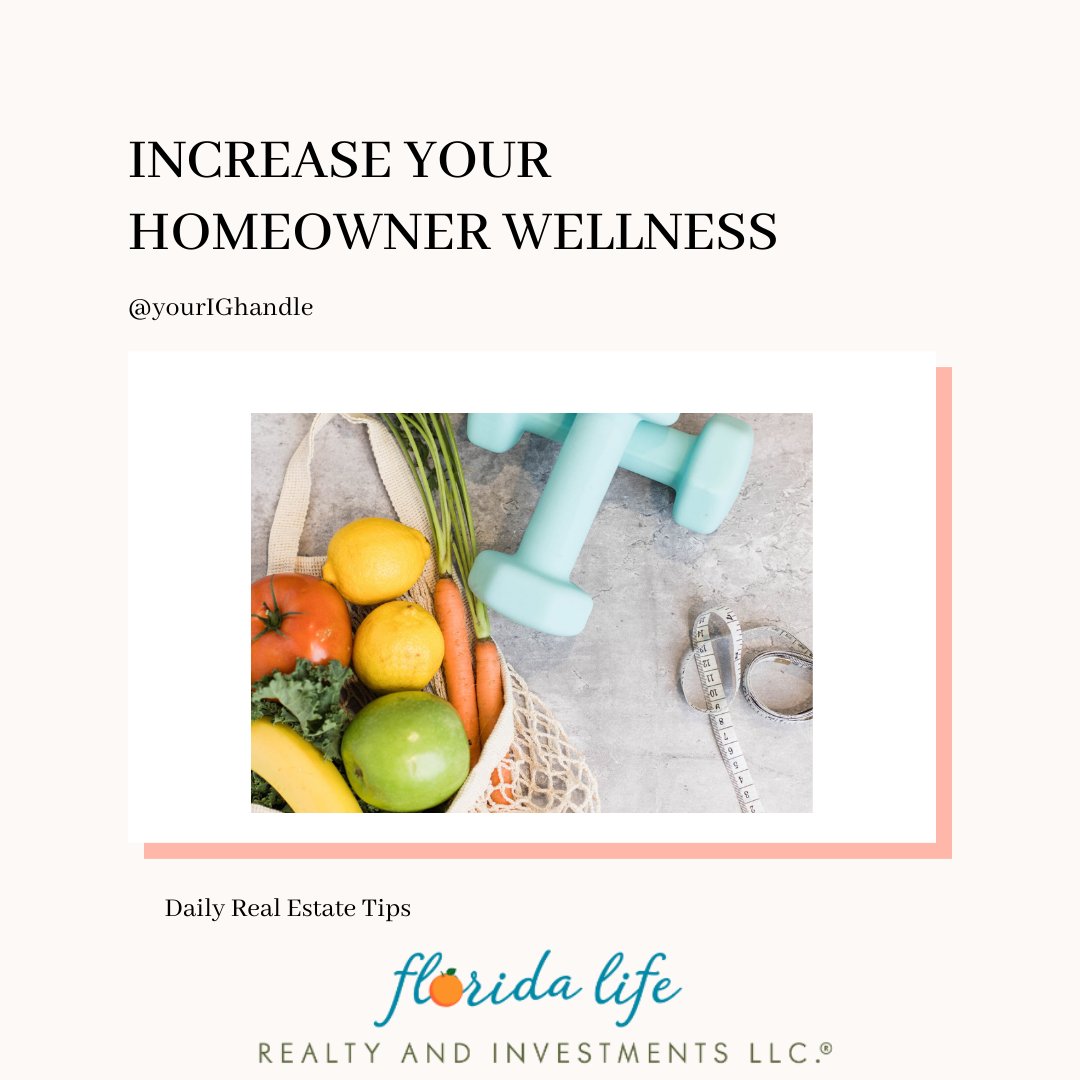 FLlifeRealty's tweet photo. Who doesn’t want to feel better, right? Swipe to see how you can increase your homeowner wellness!
As a homeowner, you have the unique opportunity to bring more wellness into your life right at home
What’s your favorite thing to do for your wellbeing? Let us know in the comments! https://t.co/2oCaNazxX8