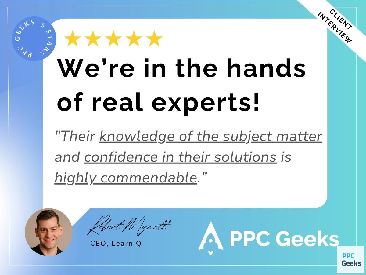 PPC_Geeks's tweet image. 🚀 Boost your conversion rates &amp;amp; slash ad costs with expert AdWords management and keyword optimization by @PPCGeeks! Discover how Learn Q achieved success and book your FREE consultation now to take your PPC efforts to new heights! #PPC #AdWords #DigitalMarketing