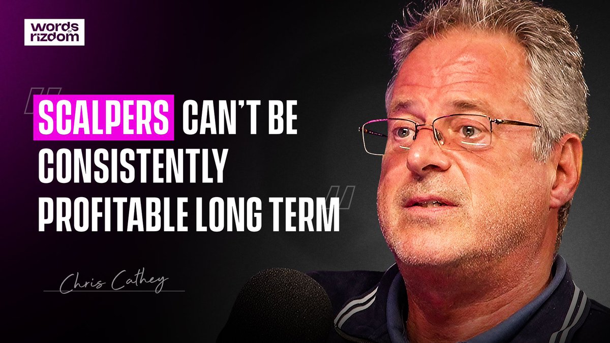 Goldman Sachs Taught Chris Cathey Many Things, One of Which Chris Feels Very Strongly About Is That Scalpers Cannot Be Consistently Profitable 

Find out why on tomorrows episode of Words of Rizdom 

6pm BST / 1pm EST 

$25k ACG Account for those who repost and follow this page👇