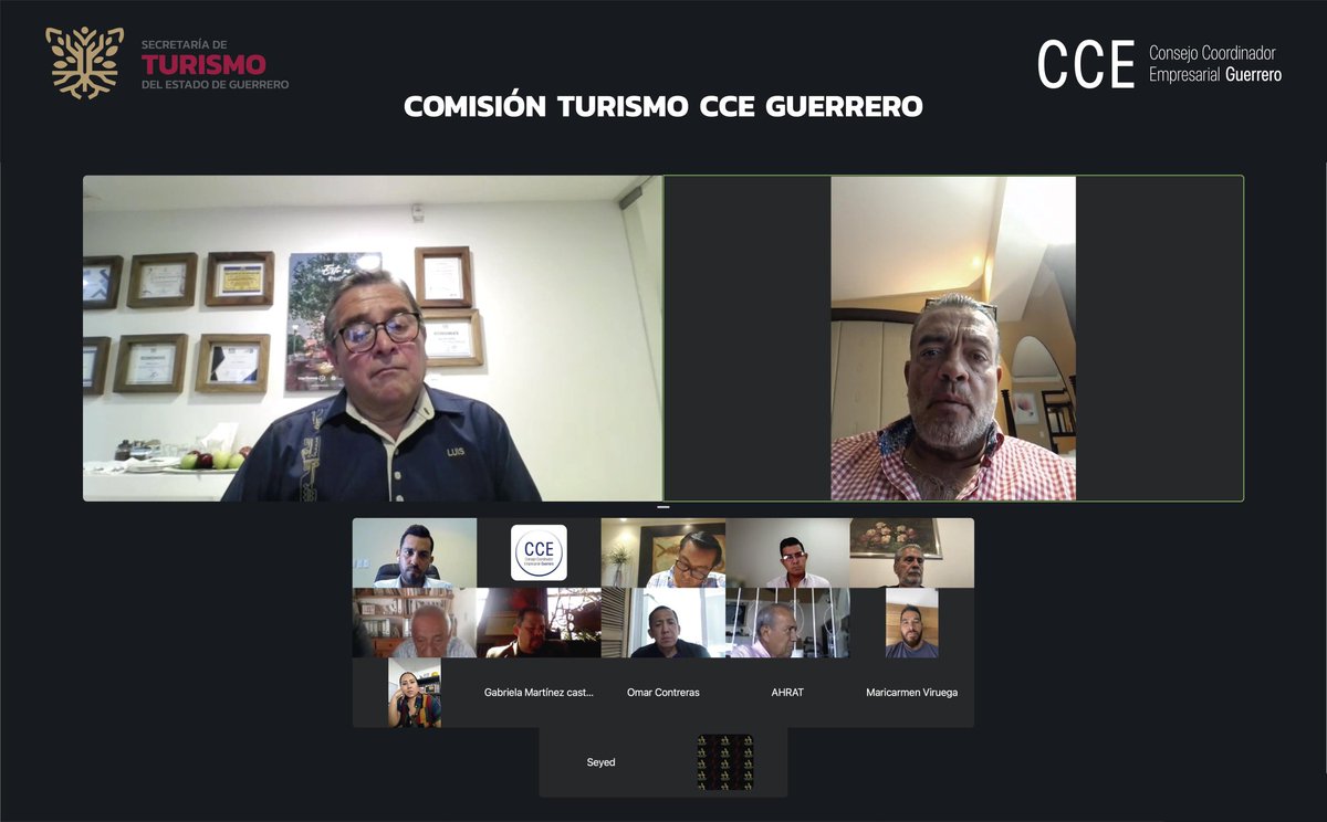 Con el objetivo de dar seguimiento a la Agenda Turística del Sector Privado del Estado representado por el Consejo Coordinador Empresarial -Capitulo Guerrero-, se llevó a cabo la reunión de la COMISION DE TURISMO del CCE Guerrero con el nuevo Titular de la Secretaría de Turismo