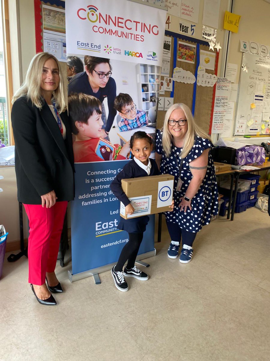 Thank you so much to the Connecting Communities team <a href="/TowerHamletsNow/">Tower Hamlets Council</a> and BT for organising this fantastic initiative to get laptops and internet to families who really need it.