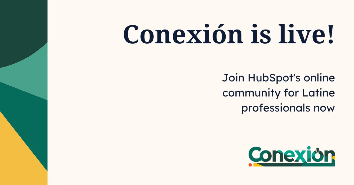 LindsayKopit's tweet photo. HubSpot launches Conexión, a new digital community for Latine professionals https://t.co/JGYlOEQ7Ct https://t.co/jyKcscH0dy