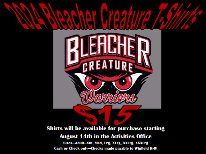goWINFIELD's tweet photo. ✅out the 2024 Bleacher Creature Shirts!! https://t.co/o9ns6BKcLg