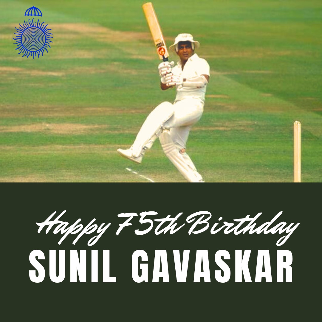 Happy 75th Birthday, Sunil Gavaskar! 🎉🏏
Your passion and dedication have left an indelible mark on the world of cricket. Wishing you a fantastic day filled with love and happiness!
.
.
.
#littlemaster #cricket #MPCA #Birthday