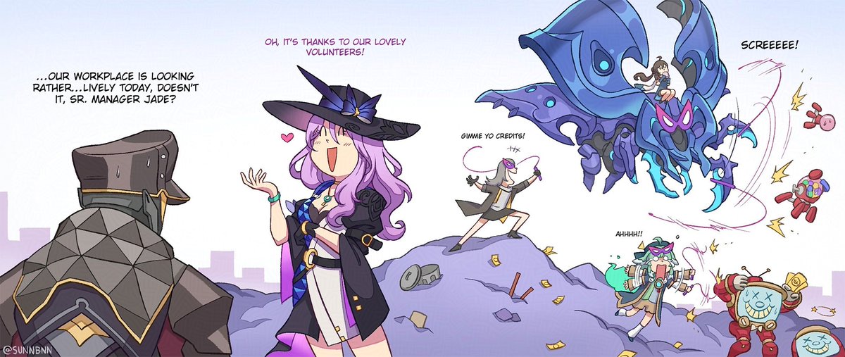 Sunnbnn's tweet photo. A new gig at lady Bonajade's 🐍
#hsr #Jade #TradeWithJade #HonkaiStarRail https://t.co/Oz1HdLZTMx