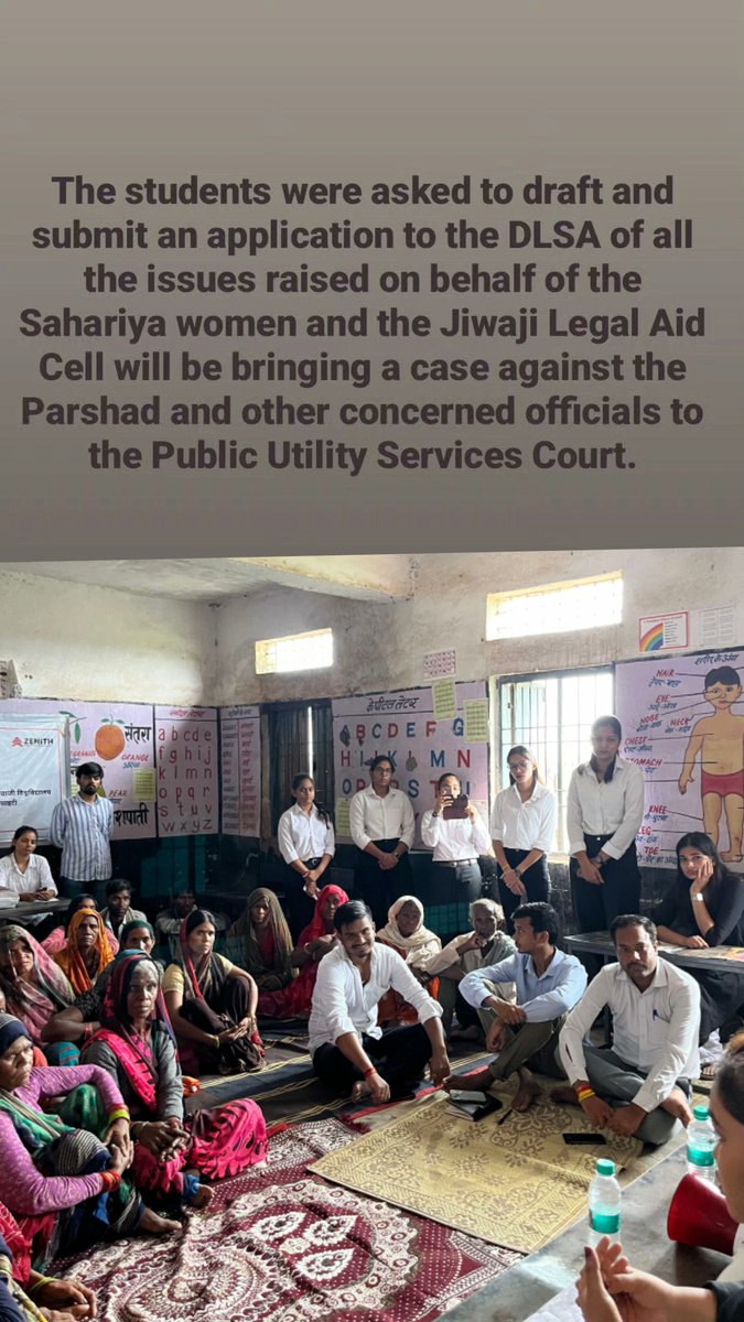 Zentih in collaboration with the Legal Aid Cell of Jiwaji University, and the District Legal Services Authority interacted with Sahariya women and took account of their grievances with the aim to address these issues and hold the concerned authorities responsible.