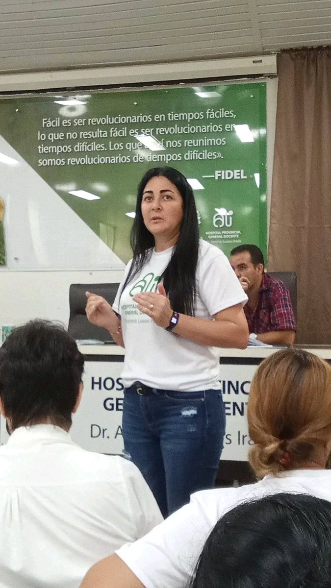 MorontaDr's tweet photo. Se desarrolla en el @hospital_ali, presidido por @CasanovaAiluj, el Taller Nacional del Programa de Atención Materno Infantil, con amplia participación del personal de salud, la Universidad Médica y otros organismos. @MINSAPCuba #CubaPorLaVida
#LatirAvileño https://t.co/AbuO0AvV0z