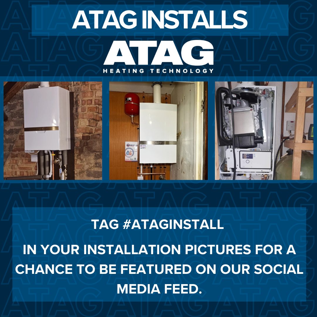 atagheating's tweet photo. Have you installed an ATAG boiler recently? We'd love to showcase them!

All you have to do is tag #ATAGInstall on any Social Media platform for a chance to be featured on our feeds!📸🧢

We can't wait to see them!

#addATAG #ATAGHeating https://t.co/sHbdOq6Vvx