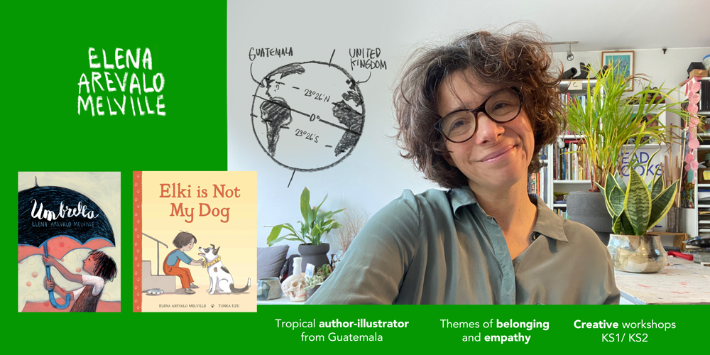 Book now through <a href="/AuthorsAloudUK/">Authors Aloud UK</a> for school visits and library events live or online for next school year!

Tropical author-illustrator delighted to do interactive  readings, assemblies and creative workshops to inspire children and families. 
Empathy, belonging and live drawing.