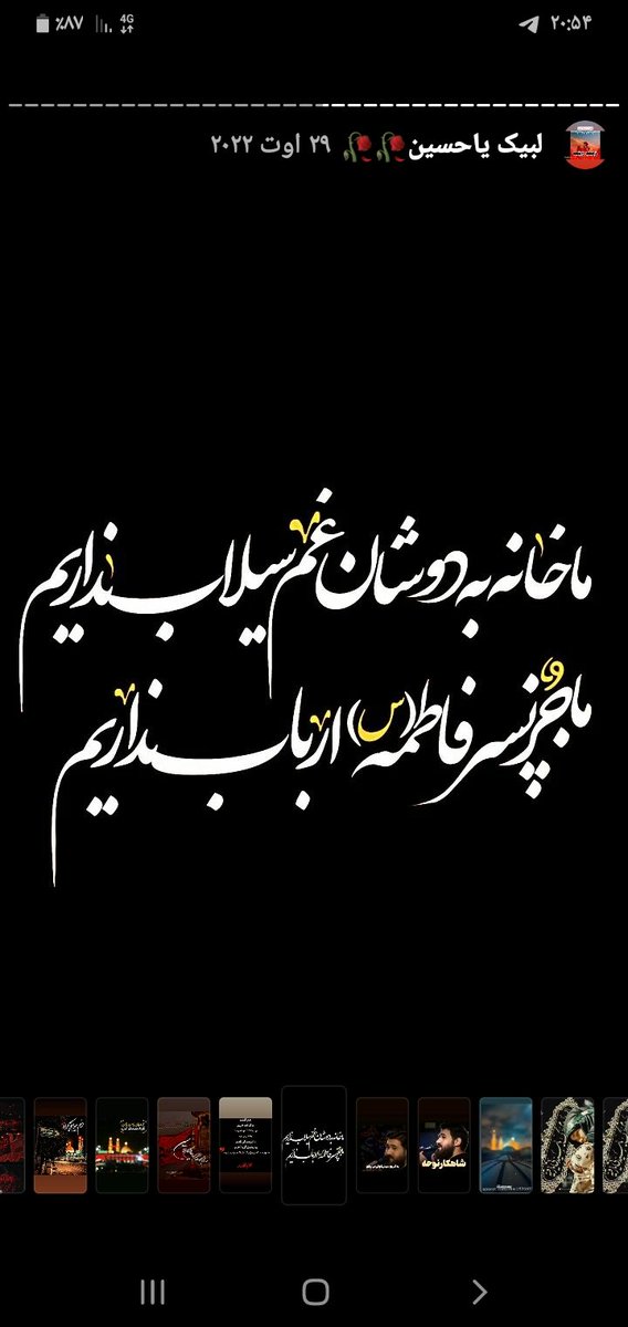 ماجز پسر فاطمه ارباب نداریم.... 
#ما_ملت_‌امام_حسینیم