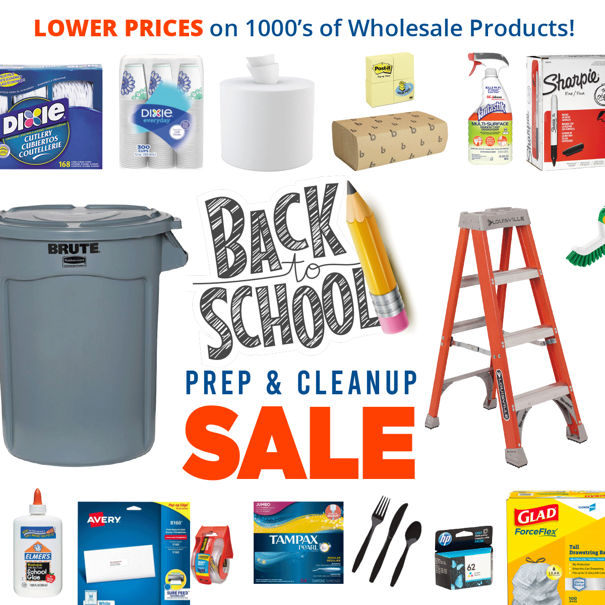 Check Out Our Back to School Prep &amp; Cleanup Sale!

Huge Price Reductions on Wholesale Supplies Plus Sitewide Plus Choose Big Savings Off Your Order! - Hurry, Offers for a Limited Time Only

cleanitsupply.com