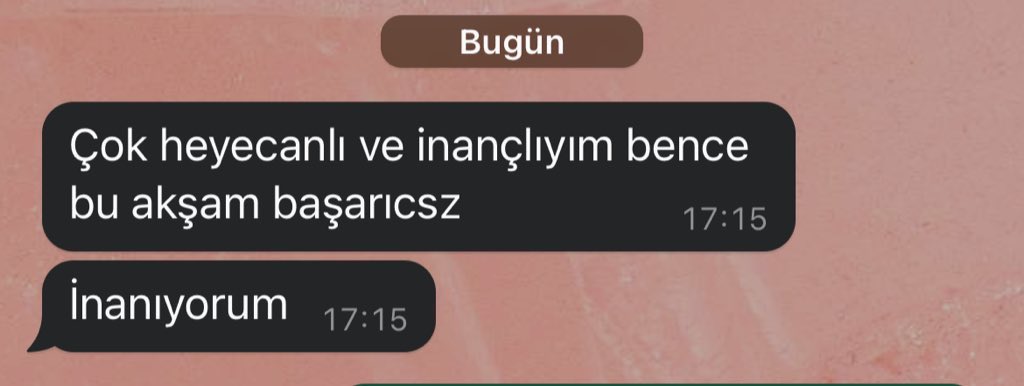 İsim sebebiyle surekli ektigim arkadasimla bu gun icin sozlestik ve gelen mesaj 🥲