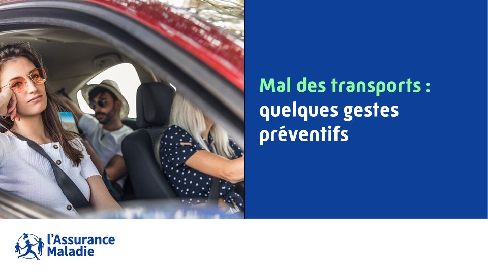 Un trajet en voiture, car ou bateau prévu prochainement ? Pour limiter le mal des transports, concentrez-vous sur un point à l’horizon. Il est aussi possible de prendre un médicament préventif avant le départ. Vos symptômes sont persistants? Parlez-en à votre médecin traitant.