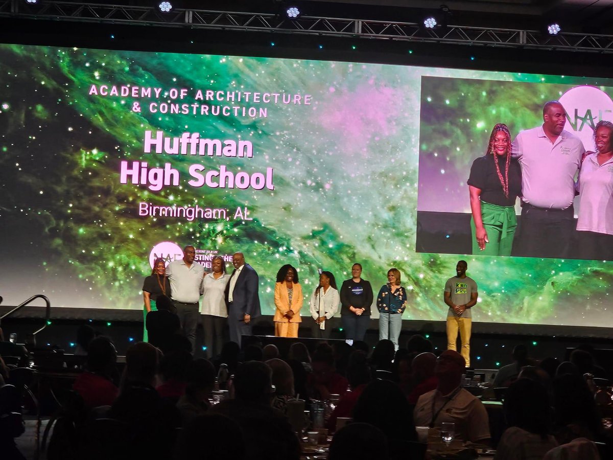 Congratulations to the administration, faculty, staff, and student-body at Huffman High School on the Academy of Architecture and Construction receiving DISTINGUISHED Recognition at NAFNEXT2024 Conference. #SuccessStartsHere #BCSstrong