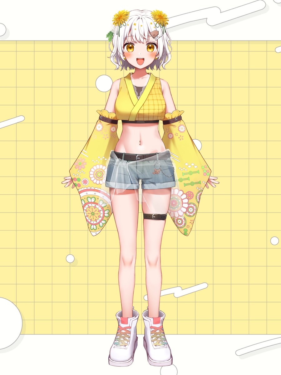 たんぽぽちゃん新立ち絵です。 錆多はがねさんに描いていただきました。