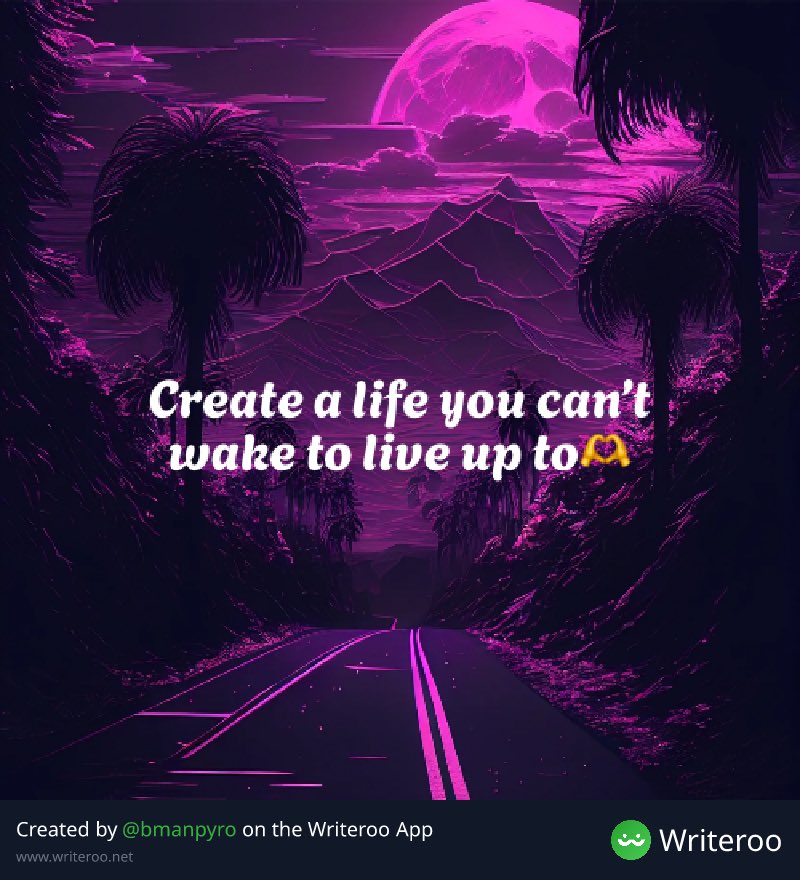 writeroo_net's tweet photo. Create your dream life 💫 #wednesdaywisdom
#writing #writingcommunity #writingprompts #quotes #quoteoftheday #shortquotes #writeroo #writersoftwitter #writings #readersoftwitter #fyp #fypシ #explore https://t.co/eekiSG5lRP