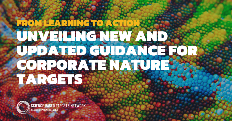 SBT_Network's tweet photo. 🚀 We are thrilled to announce the release of updated technical guidance and new enabling materials for companies to set #ScienceBasedTargets #ForNature – informed by our trail-blazing cohort of pilot companies! 🎉 

Explore the new resources and online target-setting guide. 👇
