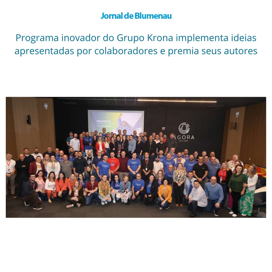 Jornal_Blumenau's tweet image. Uma iniciativa inovadora do Grupo Krona abre espaço para a participação dos colaboradores com a apresentação de projetos para o desenvolvimento de produtos e melhoria dos processos internos ou por meio de parceiros

🔗Saiba mais:

jornaldeblumenau.com.br/n.php?ID=37982…

#jornaldeblumenau #Krona