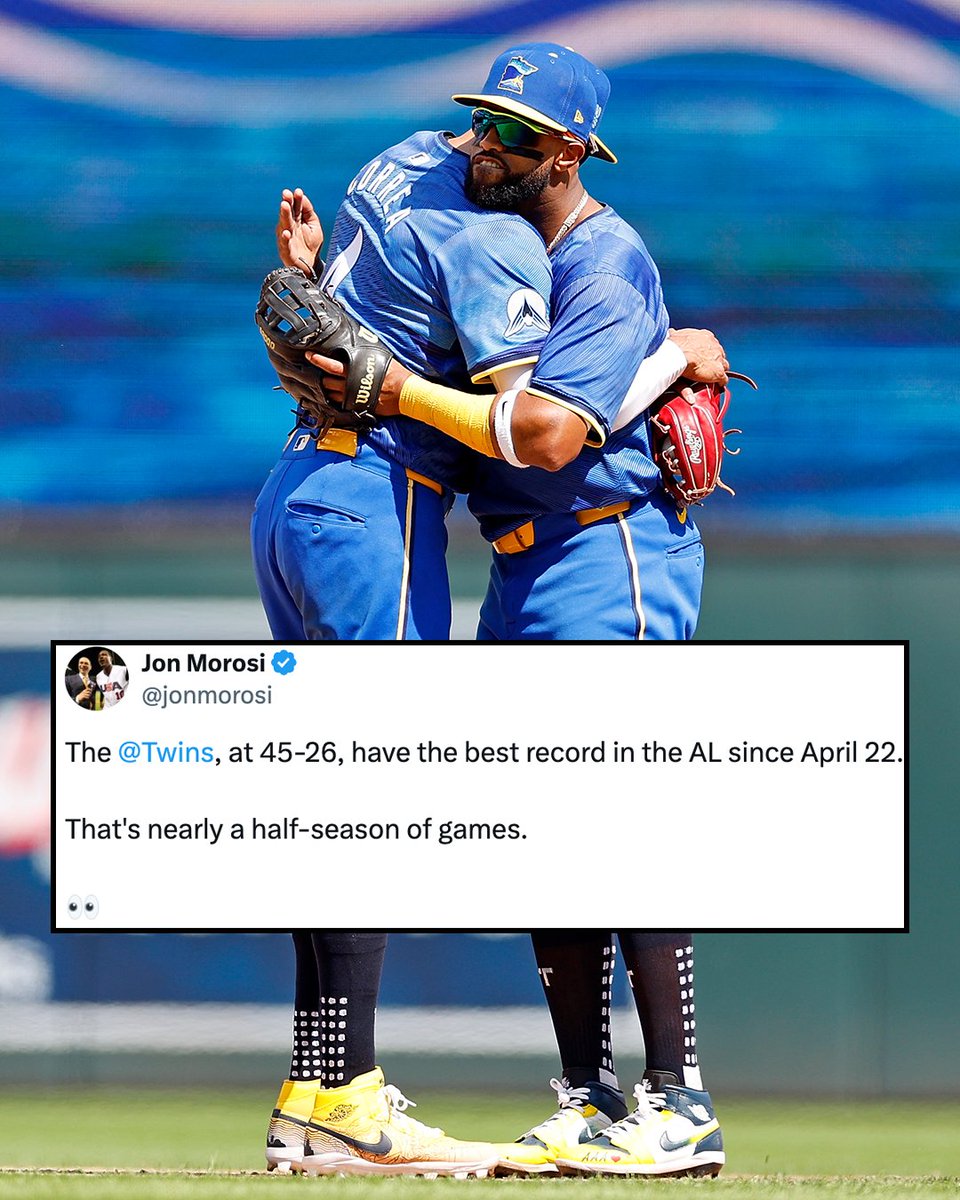 MLB (@mlb) on Twitter photo This Ripple Effect has the <a href="/Twins/">Minnesota Twins</a> firmly in postseason contention midway through the season. 🔥 This Ripple Effect has the <a href="/Twins/">Minnesota Twins</a> firmly in postseason contention midway through the season. 🔥