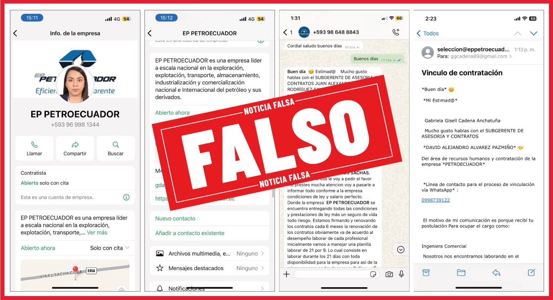 EPPetroecuador's tweet photo. 🚫¡No crea, ni difunda información falsa! 
✅Infórmese por fuentes oficiales. https://t.co/p1mtwTPoEi
