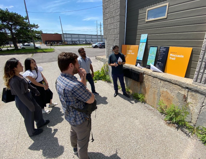 Who doesn't love a sunny field trip?
We recently met our client to review print samples at the manufacturing facility for an upcoming implementation of the Toronto Parks and Trails wayfinding system designed by Steer.

Another step toward a citywide implementation!
<a href="/cityoftoronto/">City of Toronto 🇨🇦</a>