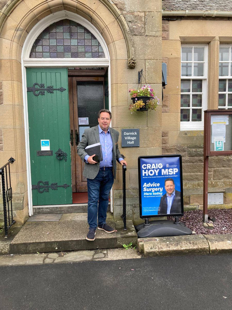 CraigWHoy1's tweet photo. A busy day of surgeries across South Scotland including a stop at #Darnick in the Scottish Borders.
Surgeries across East Lothian, Midlothian and the Borders coming up in the days to come. https://t.co/crj437EBpe