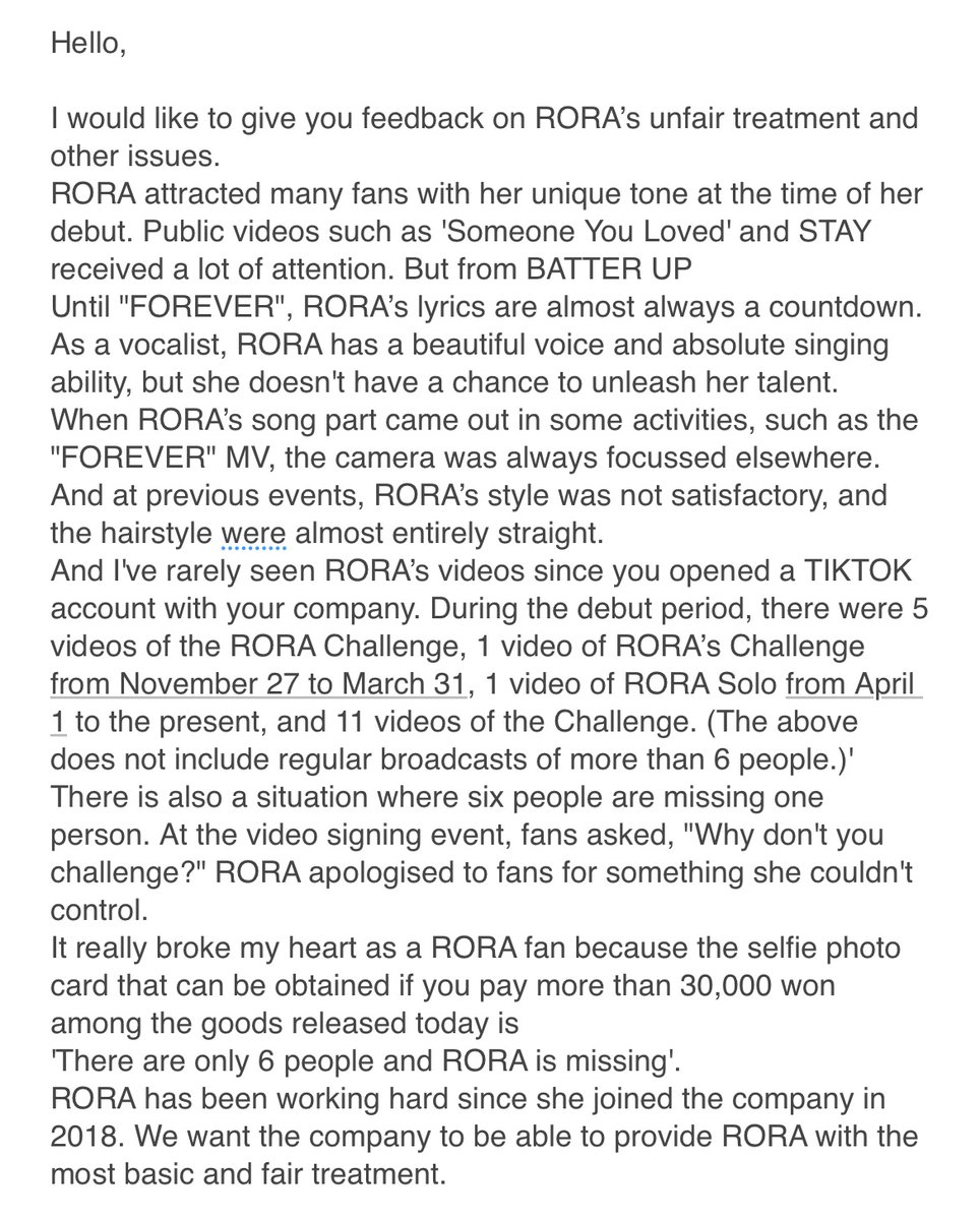 RORAPROTECTION's tweet photo. YG, please give RORA the fair treatment!!
Please be fair to RORA!!
official request from all RORA fanbases

@ygent_official 
@YGBABYMONSTER_ 

#RORA #로라 #BABYMONSTER https://t.co/Kre3mu9e48