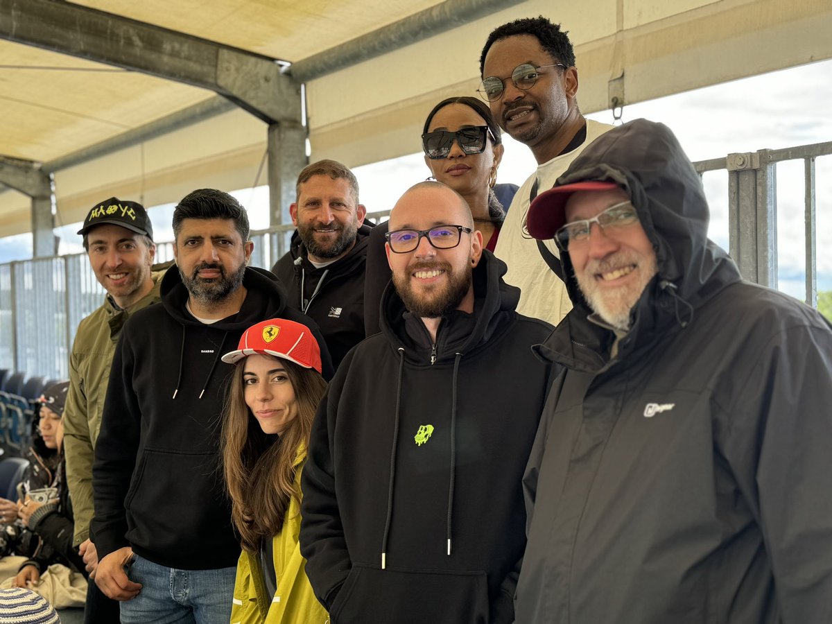 Thank you to <a href="/apecoin/">ApeCoin</a> for hosting a few Ape at the #BritishGP this weekend. It was cold but we had a fantastic time! What a win for <a href="/LewisHamilton/">Lewis Hamilton</a> 🏁🏎️