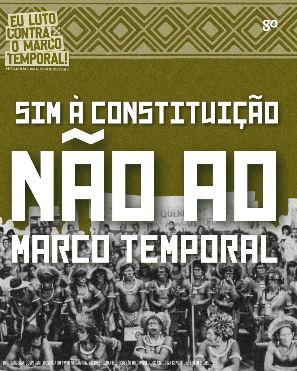 O Marco Temporal é uma pauta de amplo interesse social e afeta a vida de todos nós. #MarcoAncestral #PEC48Não