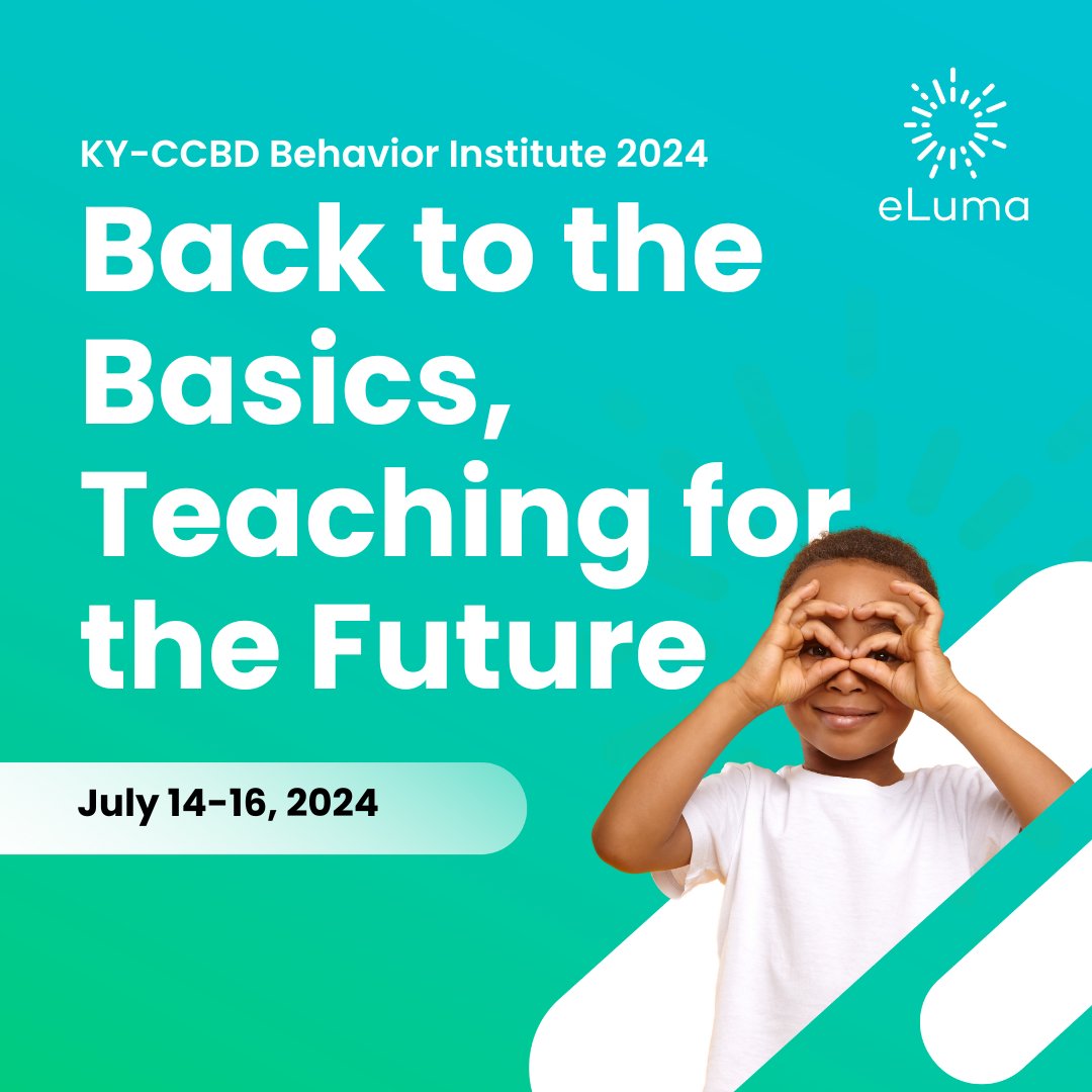 eLumatherapy's tweet image. Are you attending the 2024 KY-CCBD Behavior Institute?

It's going to be an amazing event and we can't wait to connect with you all there. Stop by our booth and see how eLuma can support you in your goals of improving student experience and outcomes. 

#CCBD #KYCCBD #MTSS