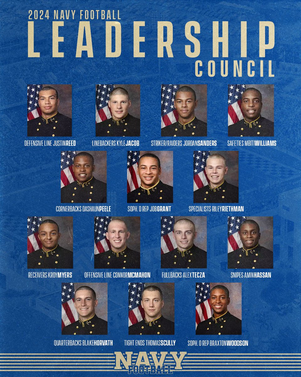 Introducing our 2024 Leadership Council!

#GoNavy | #RollGoats