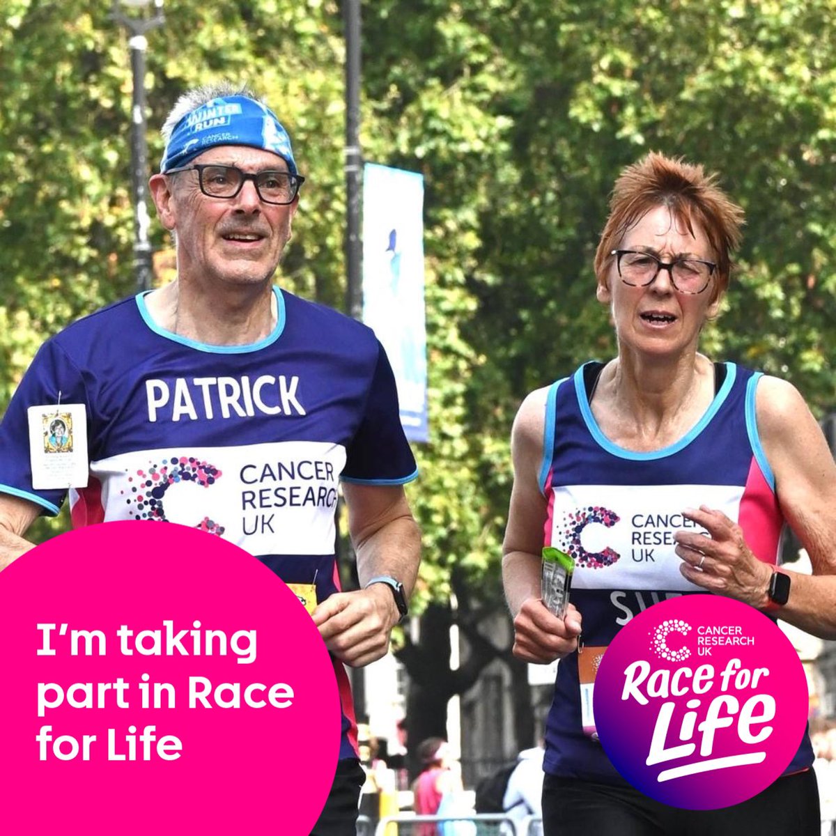 Patrick McGuire (@patrickjmcguire) on Twitter photo Sunday sees Challenge #5 with <a href="/DuncombeSue/">Sue Duncombe</a> for #ChallengeAt70forCRUK - <a href="/CR_UK/">Cancer Research UK</a> <a href="/raceforlife/">Race for Life</a> 10k in #Reading Thanks for any donations and support so far to #CRUK’s life saving research justgiving.com/page/patrickan… #TogetherWeAreBeatingCancer <a href="/CancerGrand/">Cancer Grand Challenges</a> <a href="/OxfordCancer/">Oxford Cancer</a> Sunday sees Challenge #5 with <a href="/DuncombeSue/">Sue Duncombe</a> for #ChallengeAt70forCRUK - <a href="/CR_UK/">Cancer Research UK</a> <a href="/raceforlife/">Race for Life</a> 10k in #Reading Thanks for any donations and support so far to #CRUK’s life saving research justgiving.com/page/patrickan… #TogetherWeAreBeatingCancer <a href="/CancerGrand/">Cancer Grand Challenges</a> <a href="/OxfordCancer/">Oxford Cancer</a>