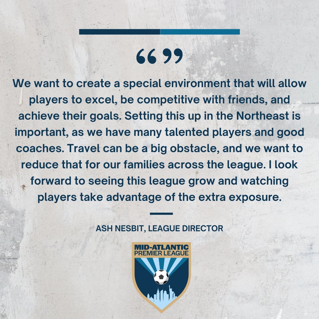 We're excited to welcome the boys division of the Mid-Atlantic Premier League for the 2024-25 inaugural <a href="/USClubSoccerNPL/">National Premier Leagues</a> season! #GoldRush