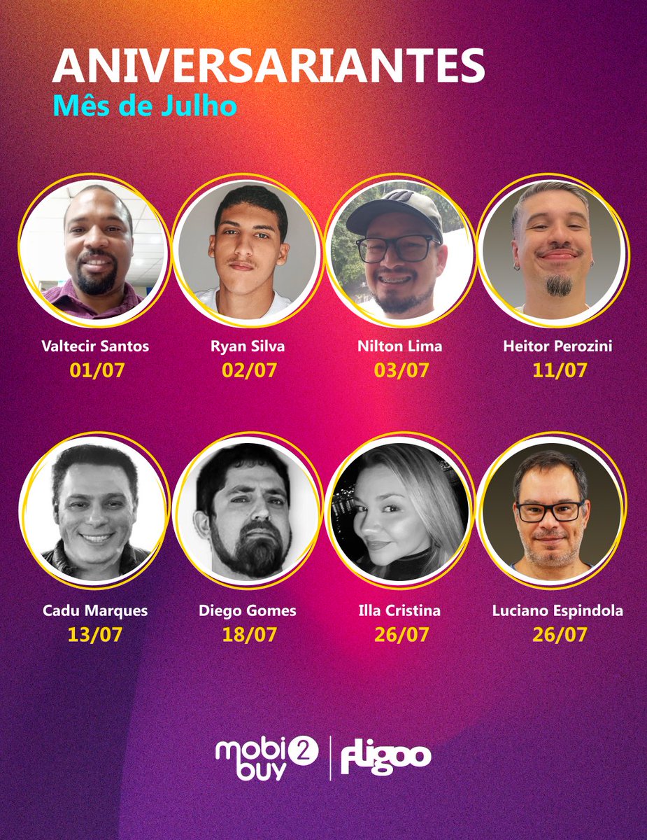 🎂 Parabéns aos leoninos e virginianos que se dedicam de corpo e alma à nossa empresa, sempre com atenção aos detalhes e paixão pelo que fazem. ♌♍

Vocês são a alma da Mobi2buy! Que este dia seja repleto de alegria, realizações e momentos inesquecíveis. ✨

#FelizAniversário