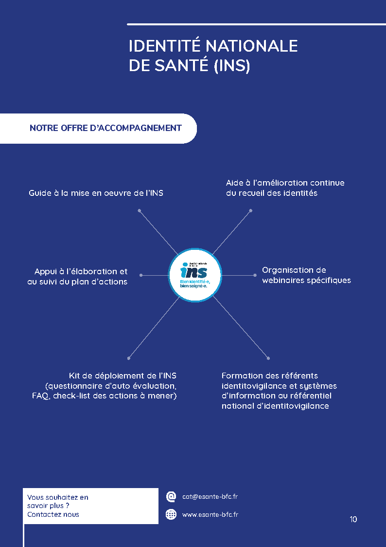 🔍Découvrez le service #INS du #SégurNumérique en #BFC !
🌟Objectif : Accompagner la qualification de l’INS via un plan d’actions et des formations.
👥Public : DSI, RSSI, Référents informatiques, CIV, DIM, bureaux des entrées, DPO des ES.
🔗Catalogue : esante-bfc.fr/wp-content/upl…