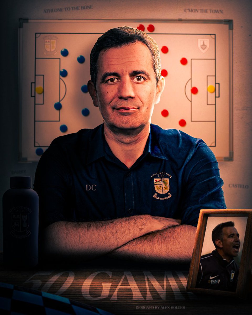 🎨🖌️New graphic got <a href="/AthloneTownAFC/">Athlone Town AFC</a> ahead of this Friday’s match 🔵⚫️