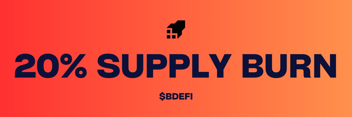 blokdefi's tweet photo. 🔥 200,000,000 $BDEFI (20% of Total Supply) has been sent to the burn address 🔥
⭐️Txn link : https://t.co/3elL4LgiJt https://t.co/POaTlE0j2X