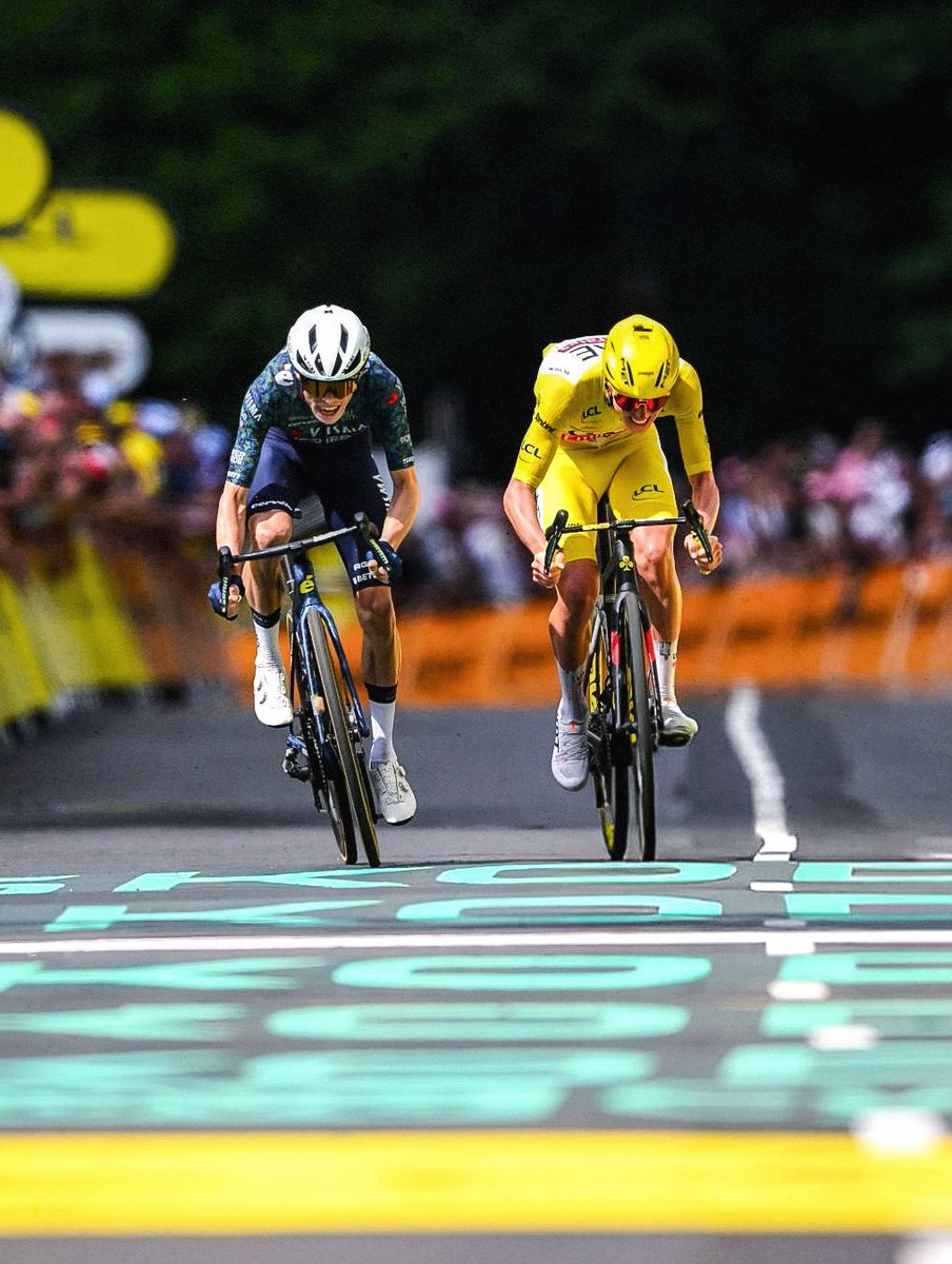 lucasaganronald's tweet image. Many people don’t realize how legendary this rivarly is/will be in the history of cycling. Be happy you are witnessing it ❤️ #TDF2024