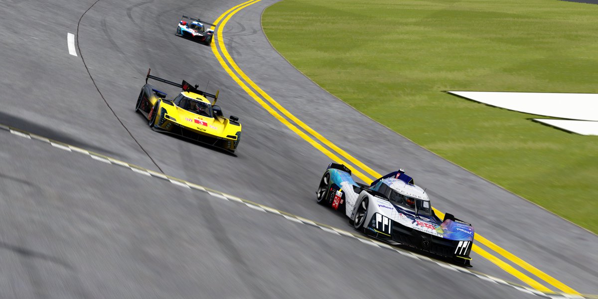 Mars_935's tweet photo. 3-way fight during an 1h endurance race at daytona!
#daytona #lmdh #lmh #daytona24h #Simracing #peugeot #Cadillac #BMW #Motorsport #AssettoCorsa https://t.co/yGFgPz5Csu