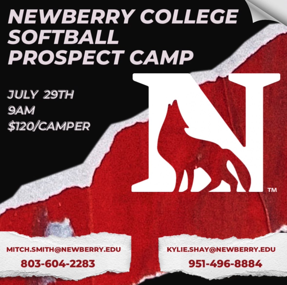 Newberry College SB tweet media