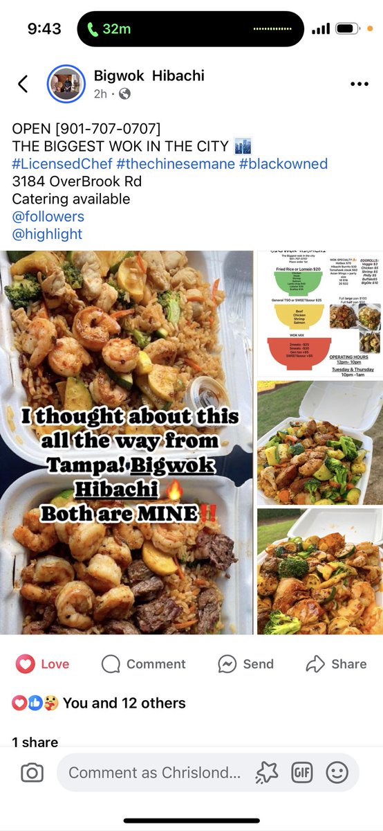 Kang_Guwop's tweet photo. This was the best #Blackowned Hibachi I ever had in my life‼️#Memphis it’s definitely worth the try 😋 https://t.co/BdN97WOtJH