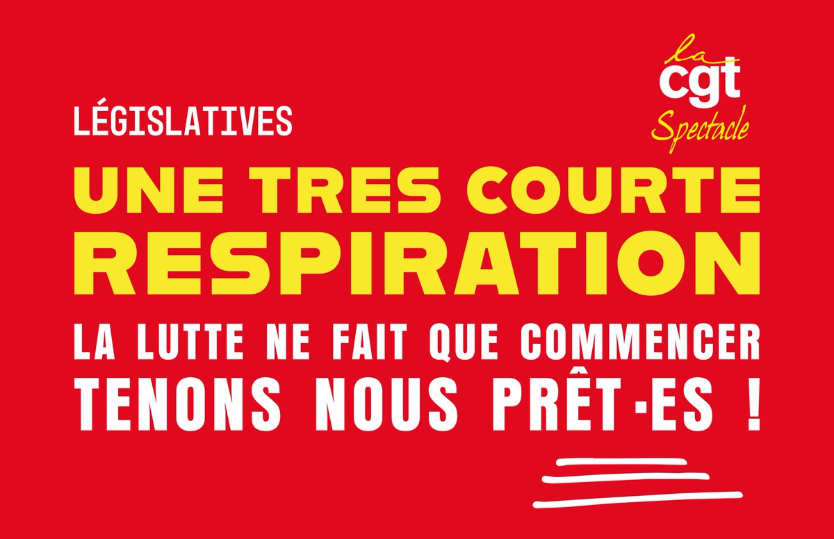 cgt_spectacle's tweet photo. UNE TRES COURTE RESPIRATION …
https://t.co/w1lILJH1gR https://t.co/SXQftE3CTk