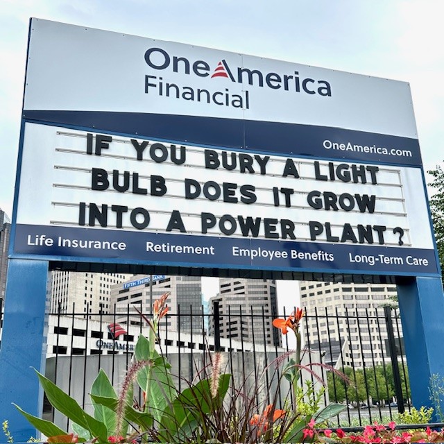 OneAmerica's tweet image. 💡 Seemed like a good idea at the time. 🤣
#DadJokes #Puns #OneAmericaSign #WednesdayMotivation