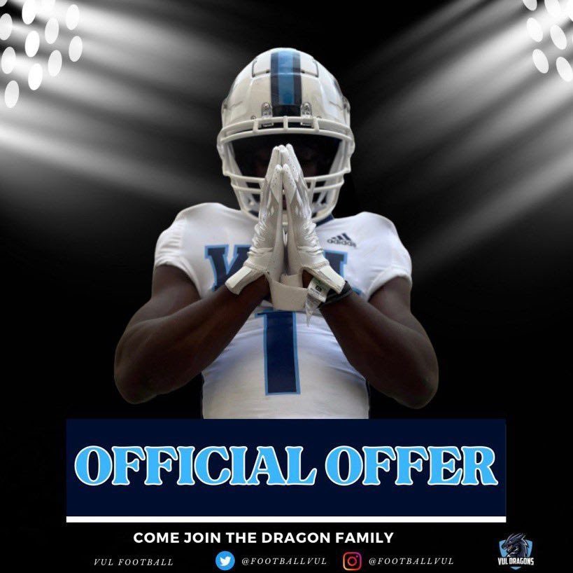 PRORATEDKEL's tweet photo. Excited to announce that I’ve received an offer from Virginia University of Lynchburg! 🏈🔥

Thank you to all my coaches, teammates, and family for your support. The journey continues! #Blessed #ClassOf2024 #VULS #FootballRecruit @VYLS https://t.co/OTZlaNEVR5
