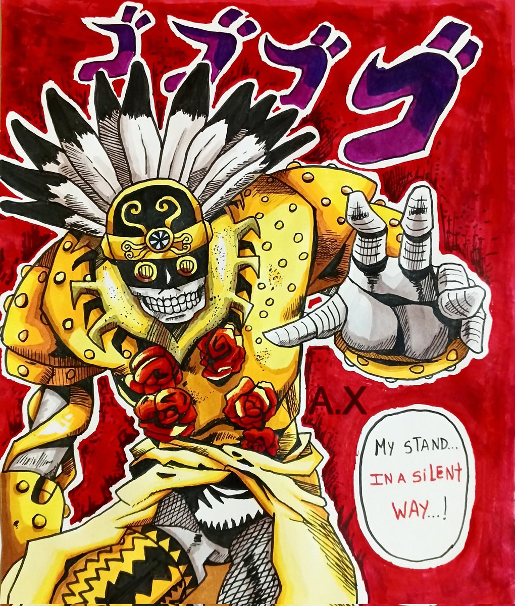 15Paow's tweet photo. In a silent way (Stell ball run) - fan art
#stellballrun #jojo #jjba #art #sandman #stand #inasilentway #drawing https://t.co/H954oYTU0J